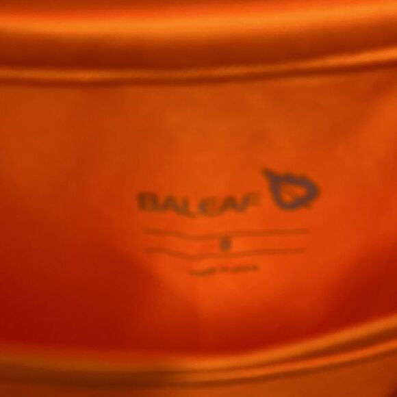 Men’s long sleeve quick workout shirt size S color orange new - Picture 3 of 8